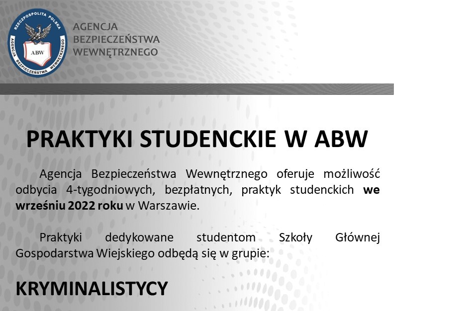 Praktyki w ABW
