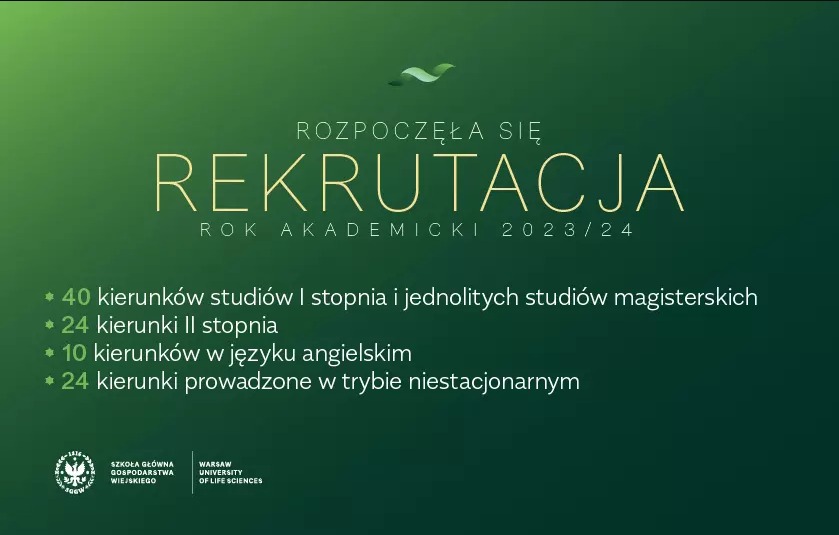 Rusza rekrutacja na studia w SGGW