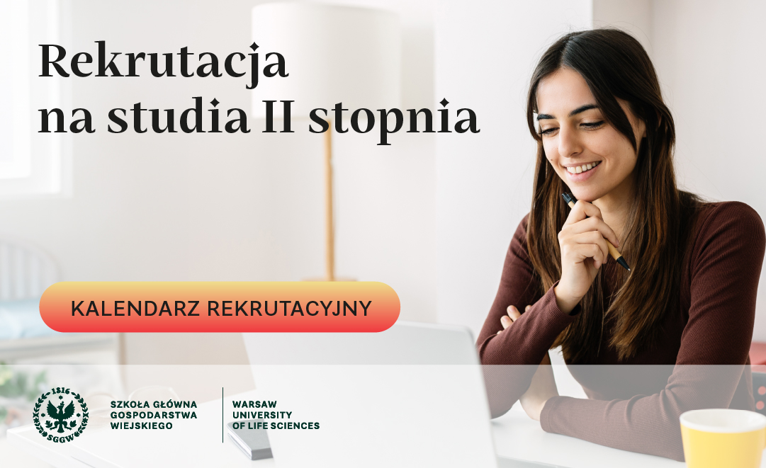 Kalendarium rekrutacji na studia II stopnia - baner